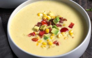 banana and avocado corn soup