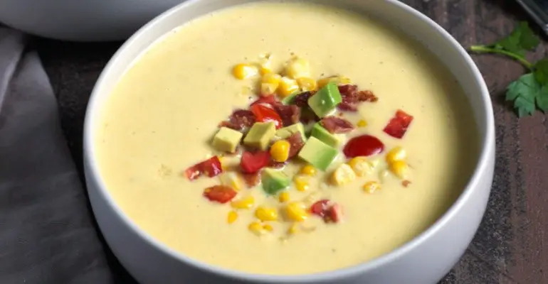 banana and avocado corn soup