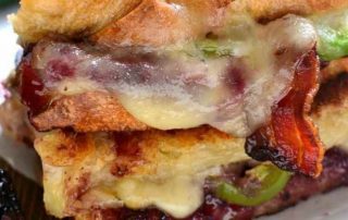 blackberry bacon grilled cheese sandwich