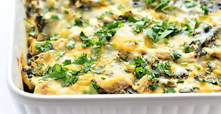 chicken-spinach-enchilada-casserole