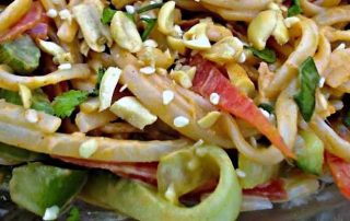 cold sesame noodle salad