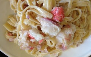 crab alfredo