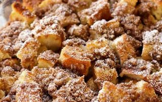 french toast bake with buttermilk syrup