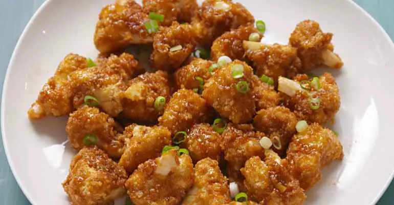 honey garlic baked cauliflower