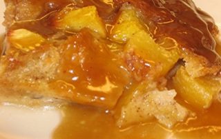 peachy bread pudding