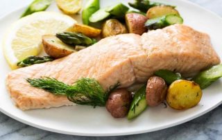 salmon veggies