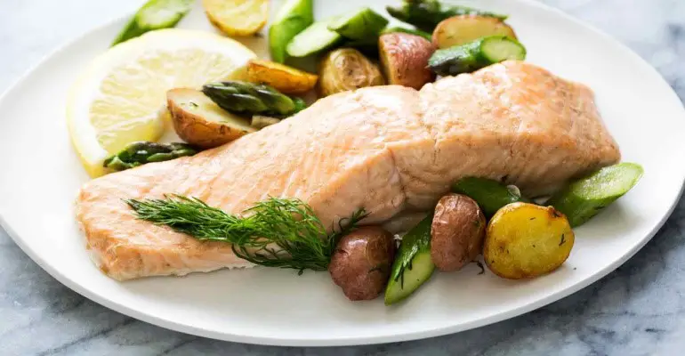 salmon veggies