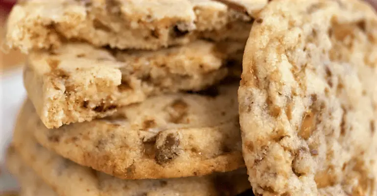 toffee butter icebox cookies
