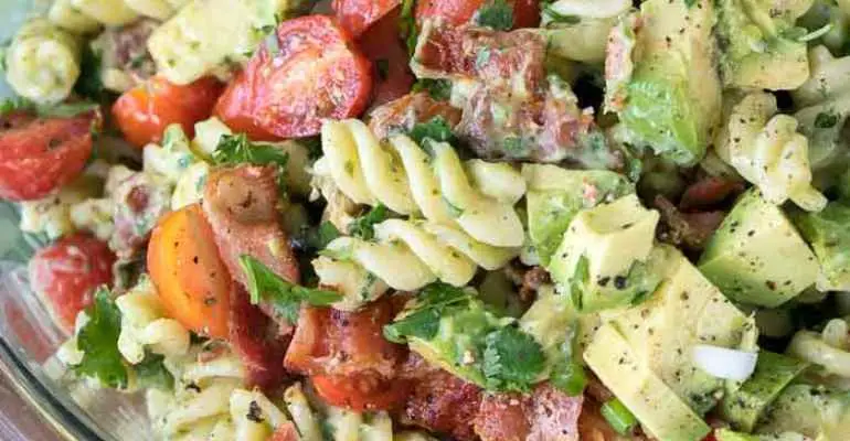 avocado pasta salad