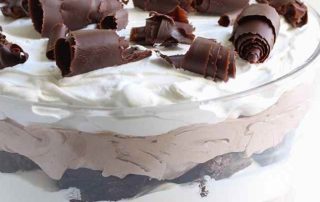 chocolate brownie trifle