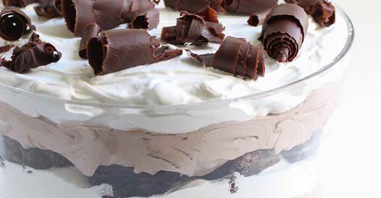 chocolate brownie trifle