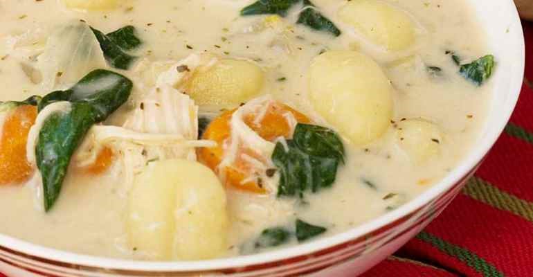 crock pot chicken gnocchi soup