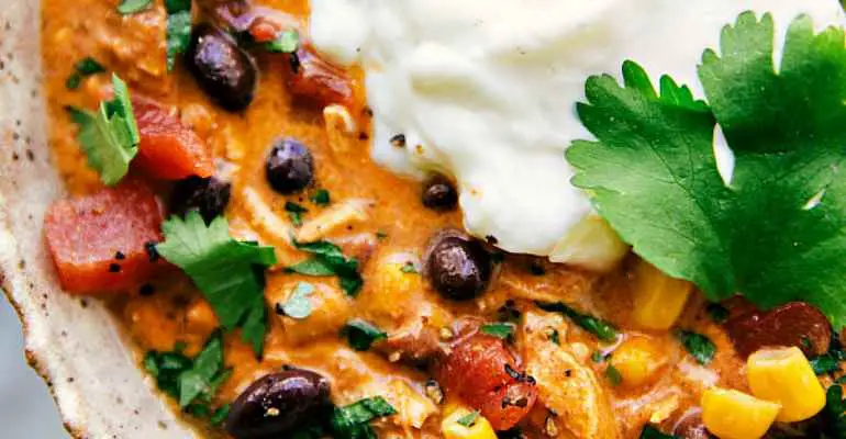 crock pot creamy chicken enchilada chili