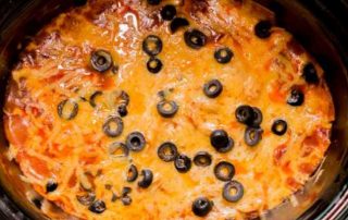 slow cooker chicken enchilada casserole