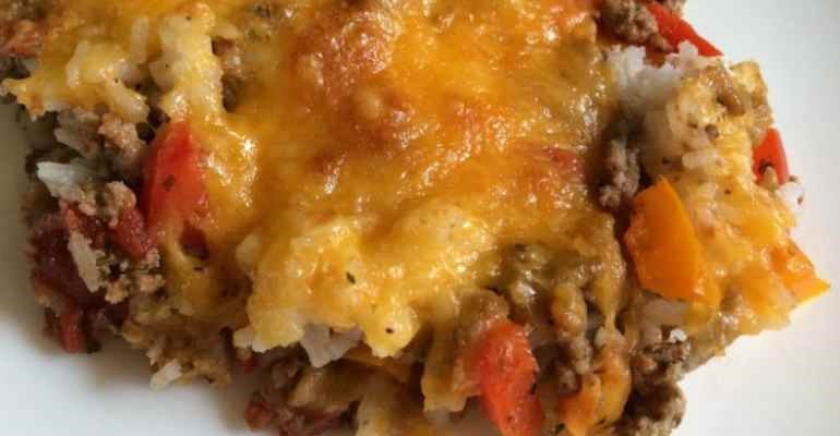 stuffed pepper explosion casserole