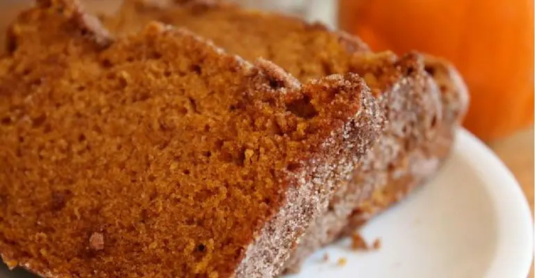 cinnamon sugar pumpkin bread