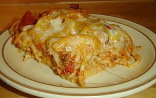 creamy spaghetti pie