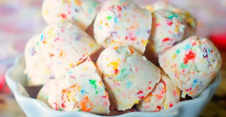 fruity pebbles cheesecake bites