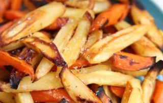 honey roasted parsnips and carrots