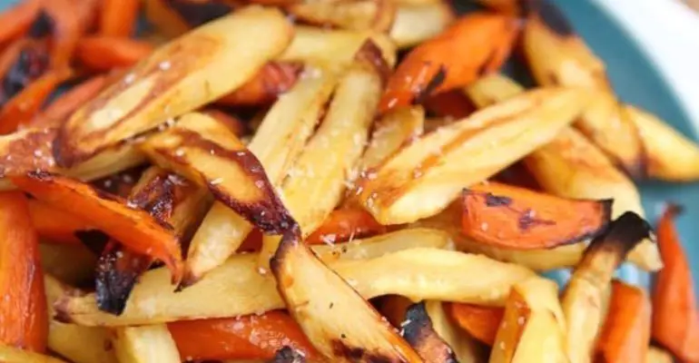 honey roasted parsnips and carrots