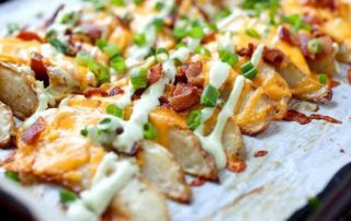 loaded potato wedges