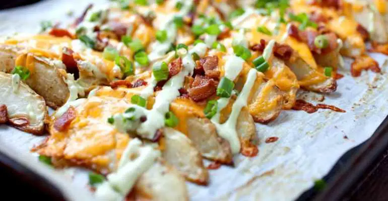 loaded potato wedges