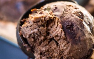 no churn fudge brownie ice cream