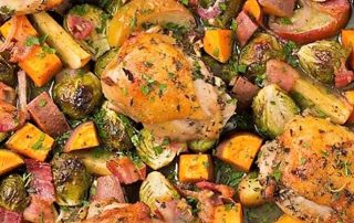 one pan autumn chicken dinner