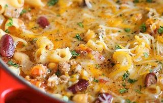 one pot chili mac cheese