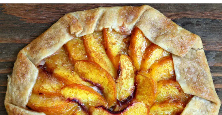 peach galette