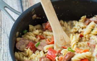 sausage and peppers pasta