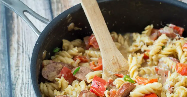 sausage and peppers pasta