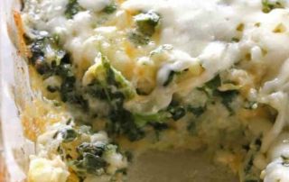 spinach parmesan rice bake