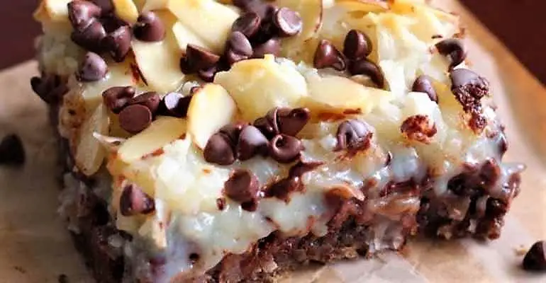 almond joy magic cookie bars