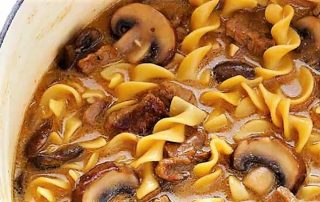 beef stroganoff soup