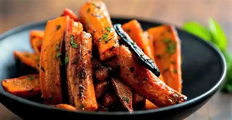 brown butter garlic honey roasted carrots