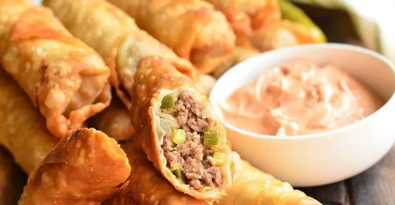 cheeseburger egg roll