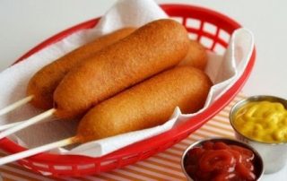 homemade corn dogs