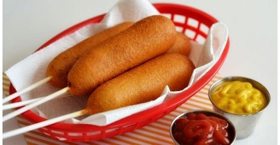 homemade corn dogs