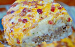 loaded potato meatloaf casserole