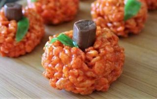 pumpkin rice krispie treats