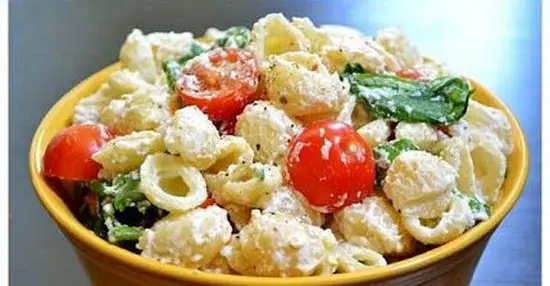 roasted garlic pasta salad