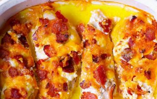 bacon,cream cheese,cheddar baked chicken