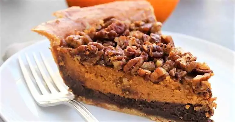 chocolate pecan pumpkin pie
