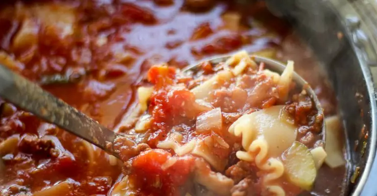 crock pot lasagna soup