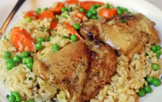 one pan chicken and rice casserole