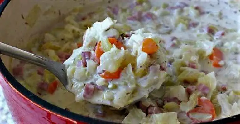 creamed cabbage soup